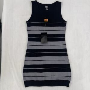 FB County Women Charlie Brown Mini Tank Dress Black / Gray Size XL